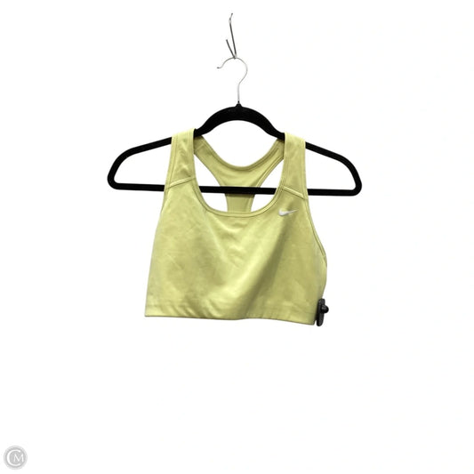 Athletic Bra By Nike Apparel In Yellow, Size: L