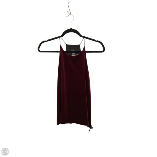 Top Sleeveless By Aqua In Red, Size: M