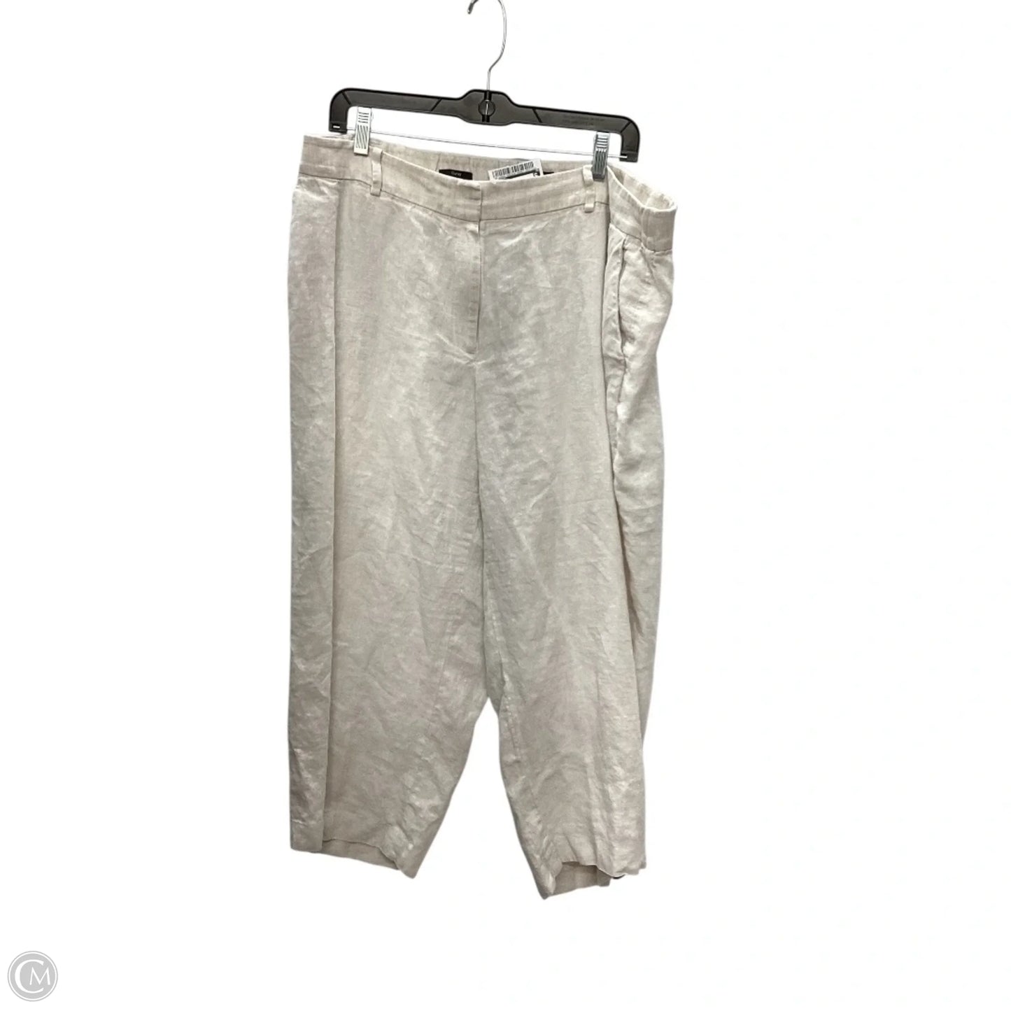 Pants Linen By Talbots In Cream, Size: 16