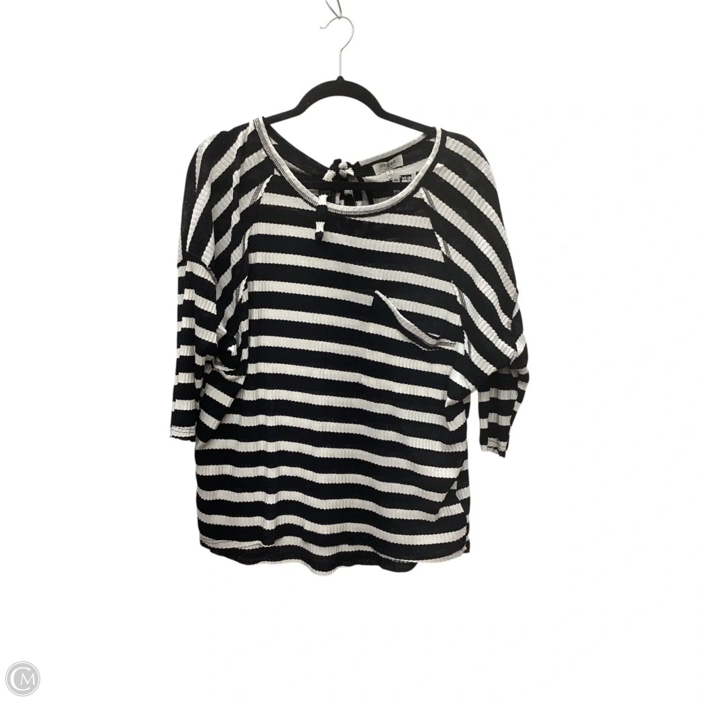 Top Long Sleeve By Umgee In Striped Pattern, Size: L