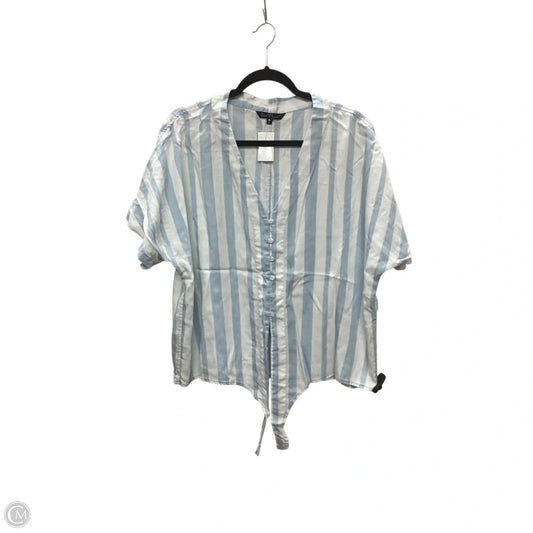 Top Short Sleeve By Velvet Heart In Blue, Size: L