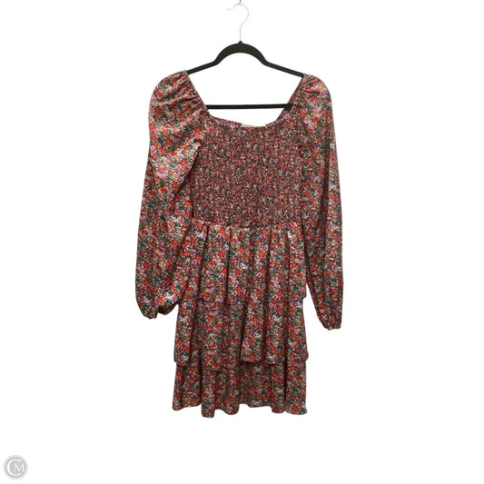 Dress Casual Short By Clothes Mentor In Floral Print, Size: M