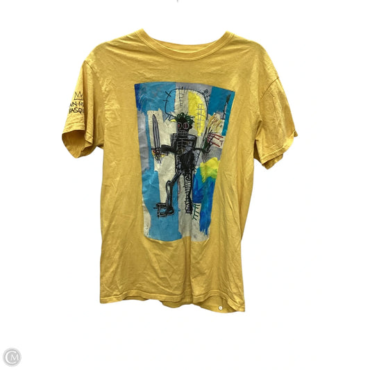 Top Short Sleeve Basic By Clothes Mentor In Yellow, Size: S