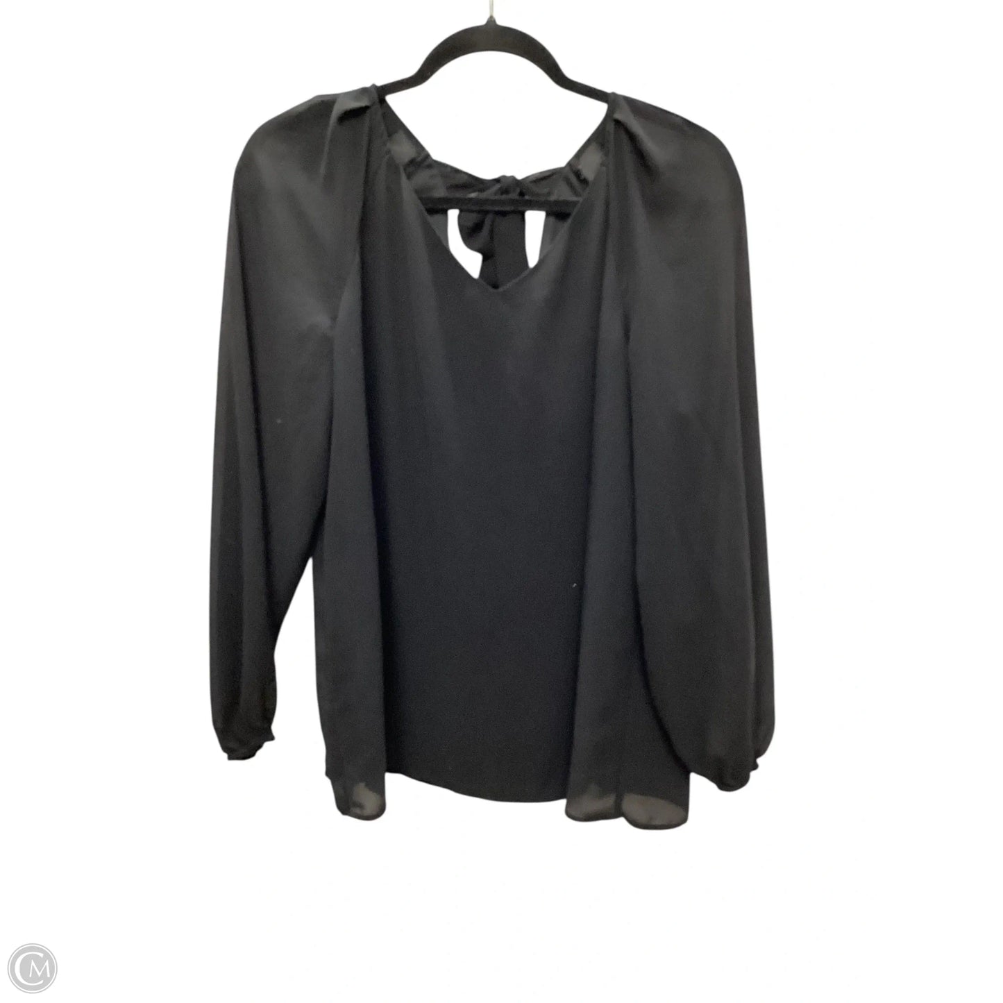 Top Long Sleeve By Nine West Apparel In Black, Size: 1x