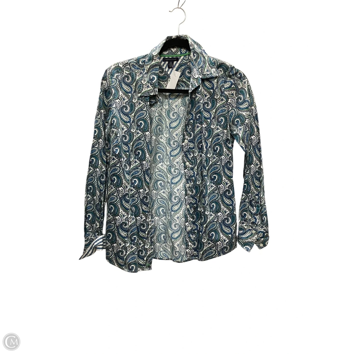 Top Long Sleeve By Tommy Hilfiger In Paisley Print, Size: S