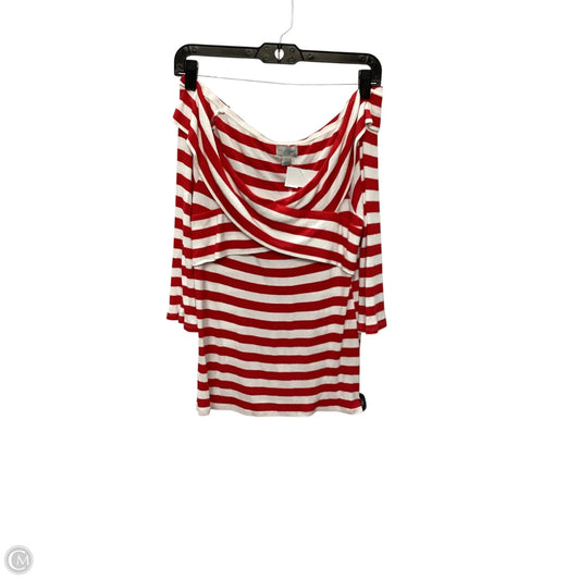 Top Long Sleeve By Belle + Sky In Red, Size: L