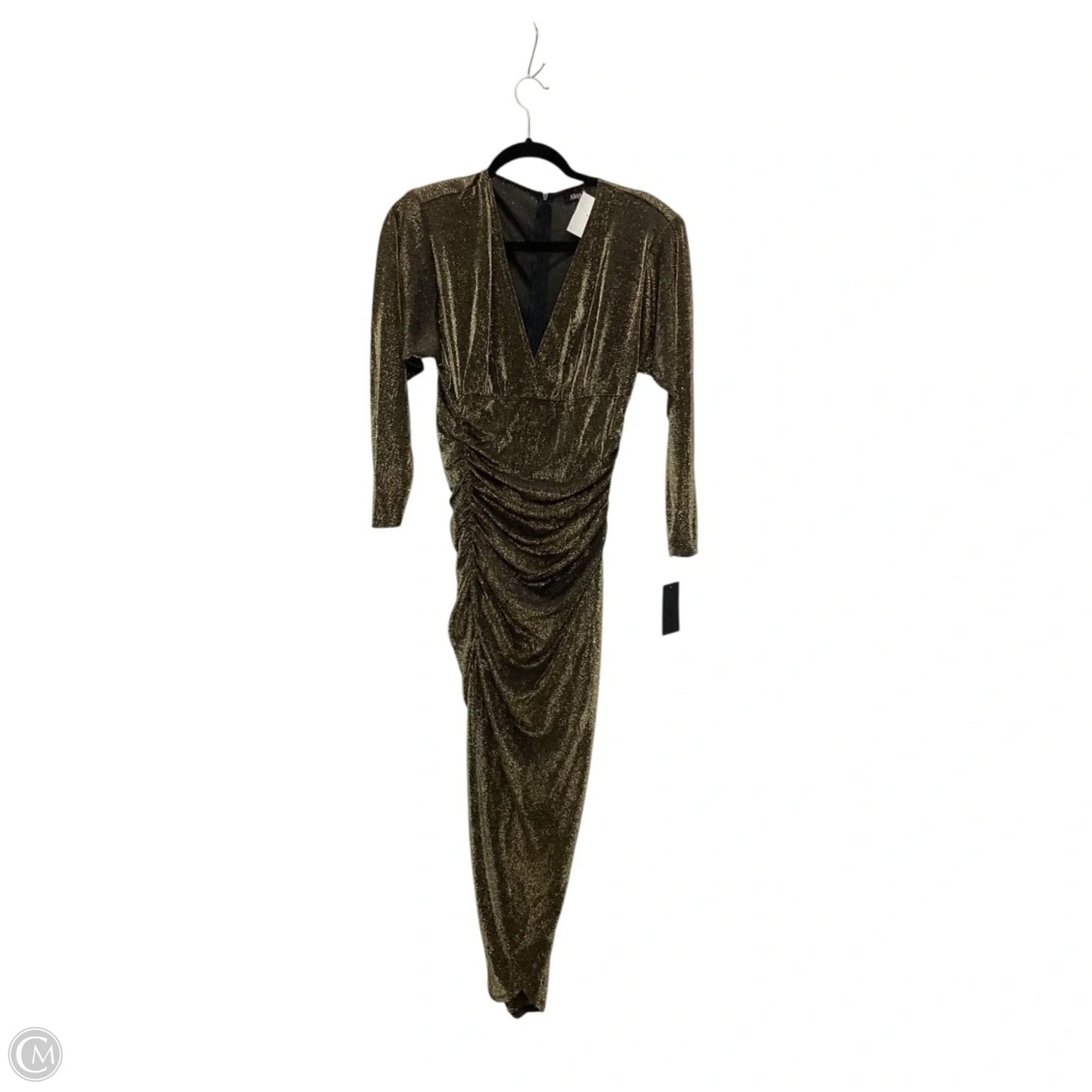 Dress Party Long By Clothes Mentor In Bronze, Size: M