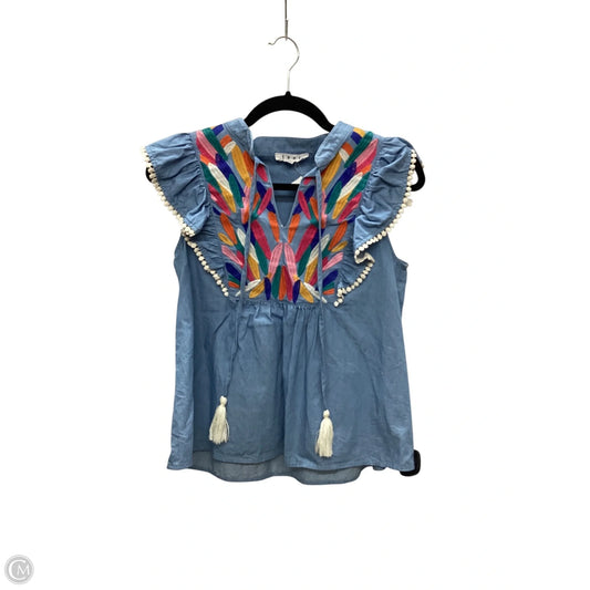Top Sleeveless By Thml In Blue, Size: Xs