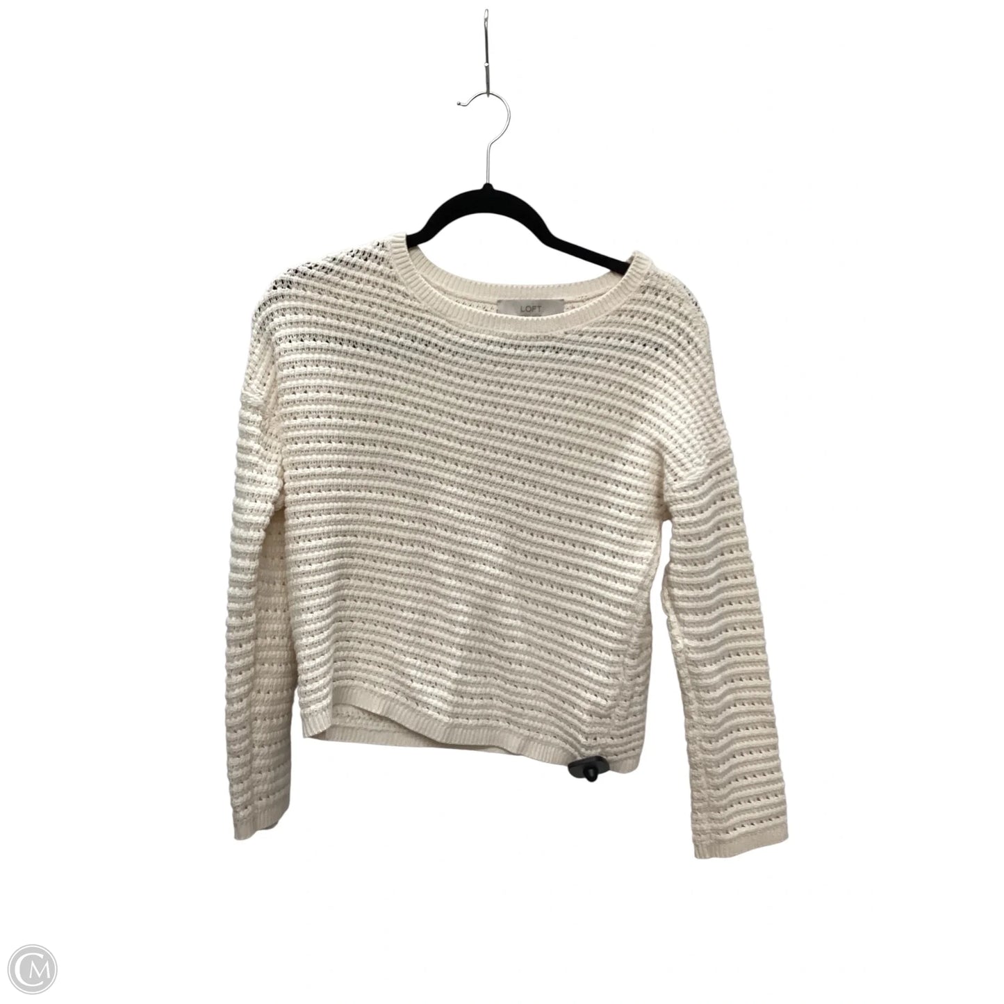 Sweater By Loft In Cream, Size: Xs