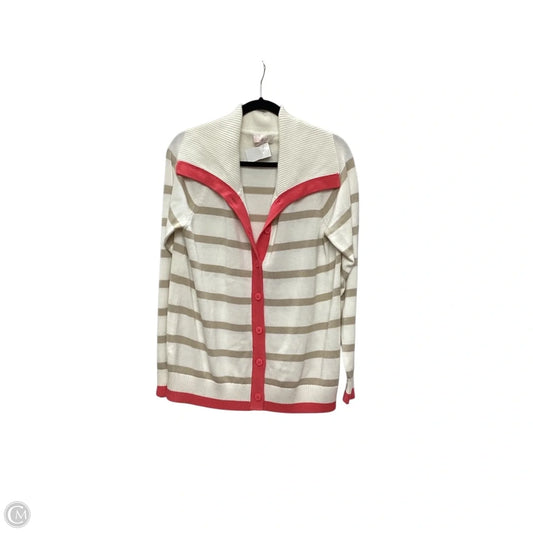 Cardigan By Belle By Kim Gravel In Striped Pattern, Size: S