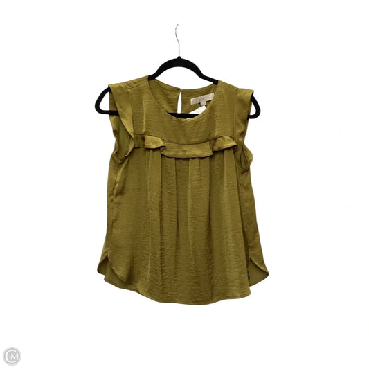 Top Sleeveless By Loft In Green, Size: Sp