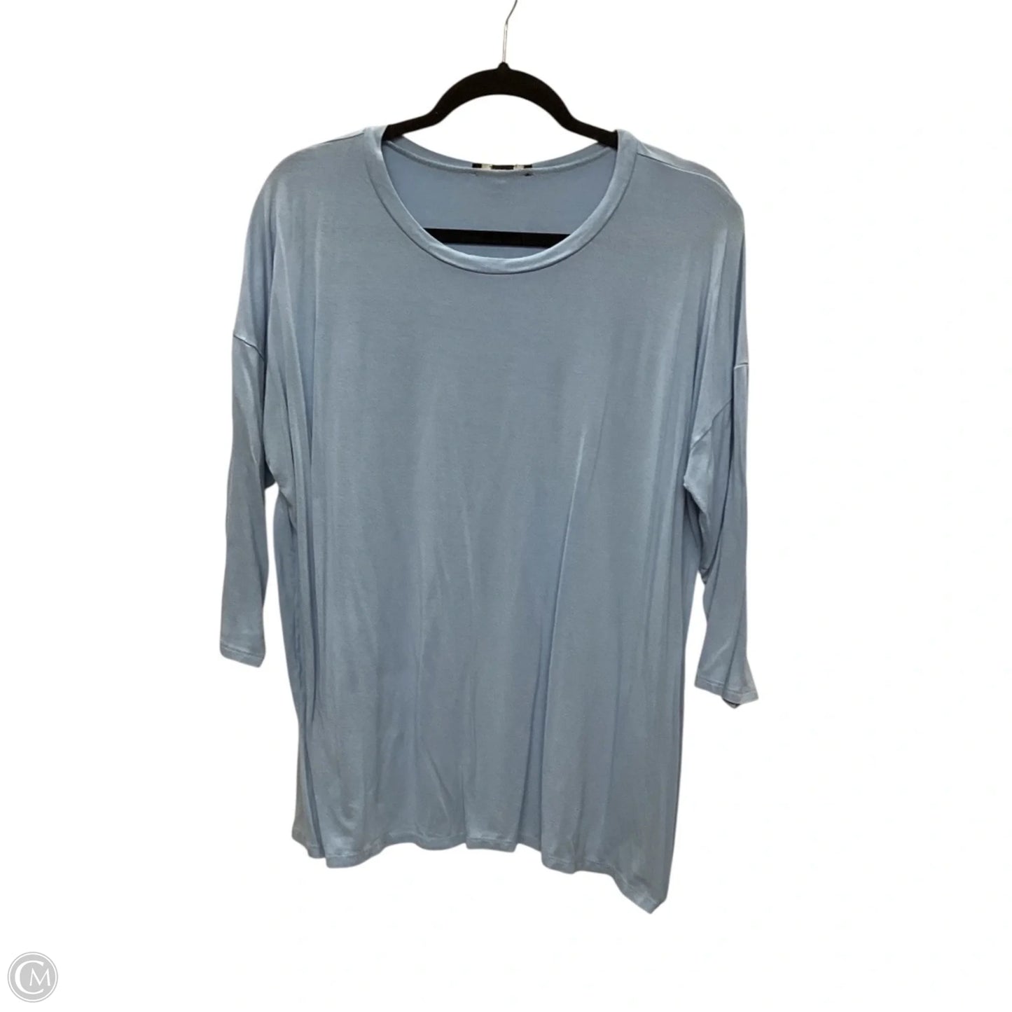Top Long Sleeve Basic By Forever 21 In Blue, Size: L