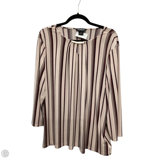 Top Long Sleeve By Liz Claiborne In Pink, Size: Xl
