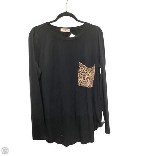 Top Long Sleeve By Zenana Outfitters In Black, Size: Xl