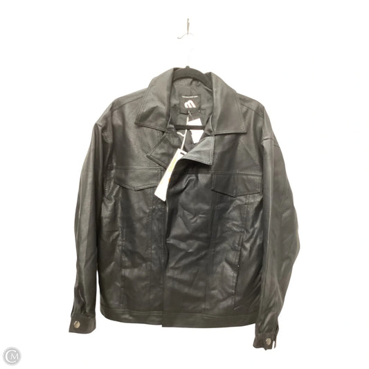 Jacket Moto By Clothes Mentor In Black, Size: M