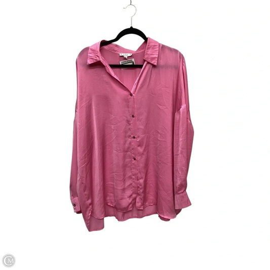 Top Long Sleeve By L Love In Pink, Size: L