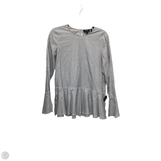 Top Long Sleeve By Theory In Blue, Size: M