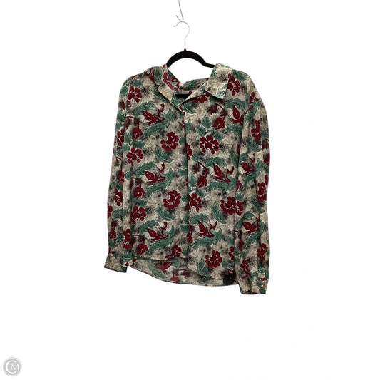 Top Long Sleeve By Classic Collection In Multi-colored, Size: L