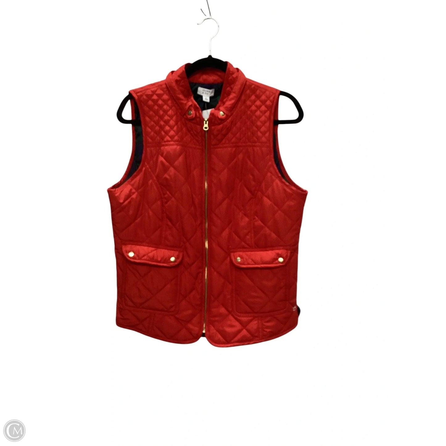 Vest Puffer & Quilted By Crown And Ivy In Red, Size: L