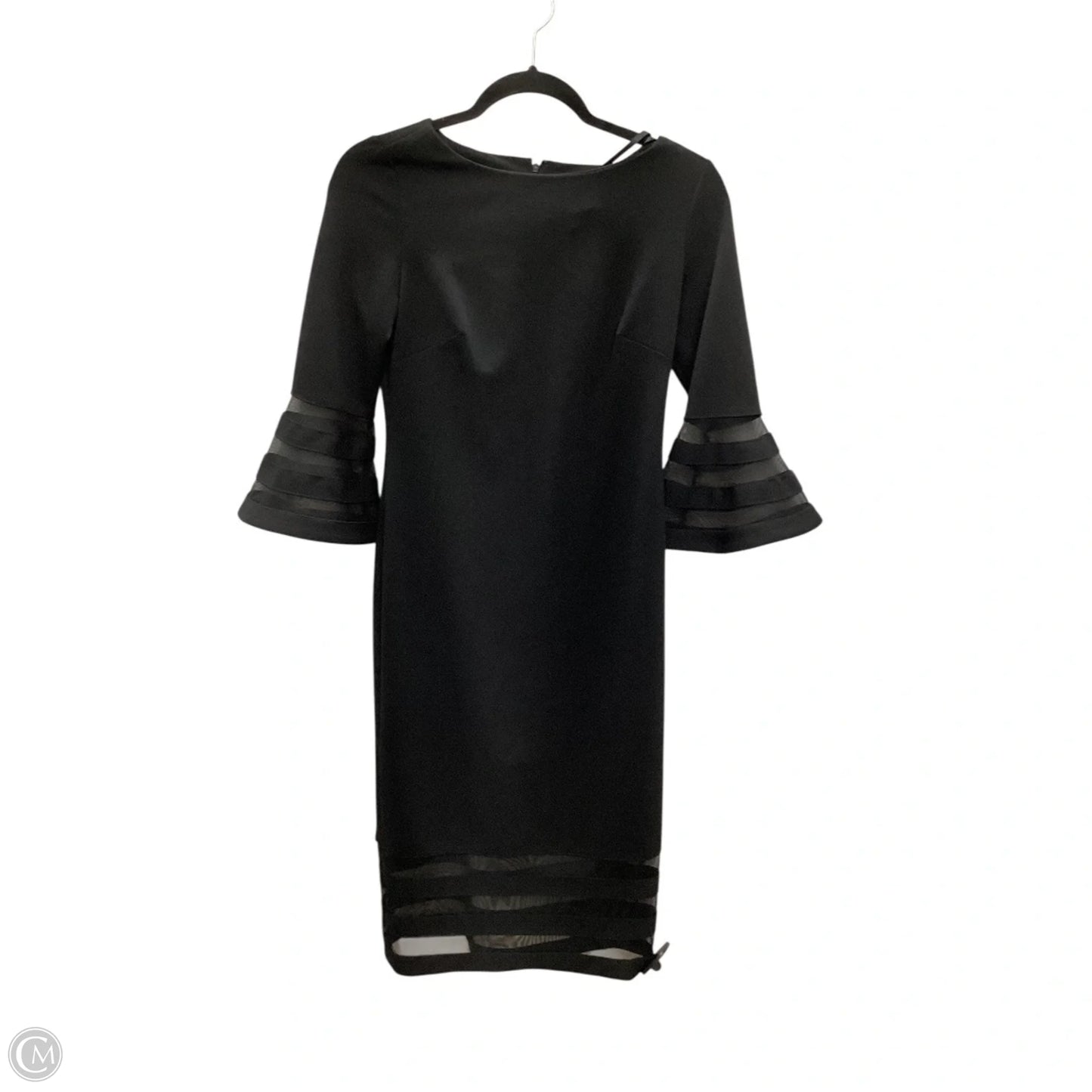 Dress Work By Calvin Klein In Black, Size: Xs