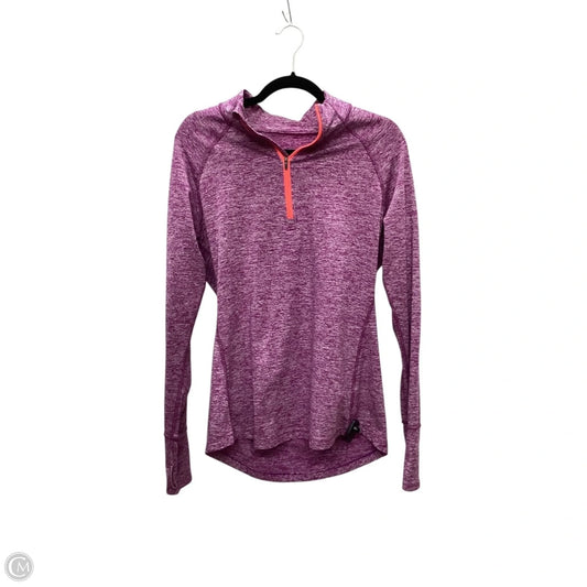 Athletic Top Long Sleeve Collar By Tangerine In Purple, Size: L