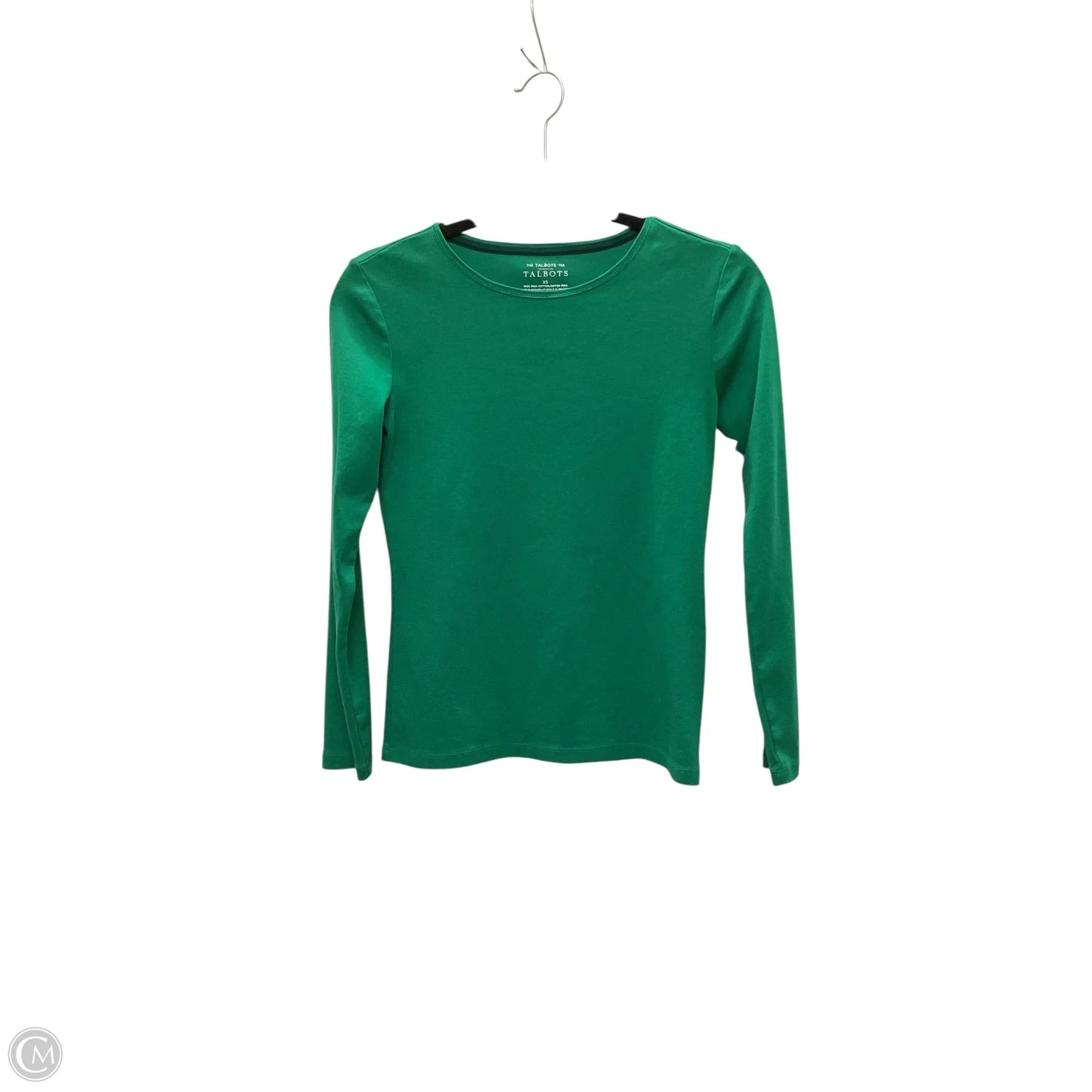 Top Long Sleeve Basic By Talbots In Green, Size: Xs