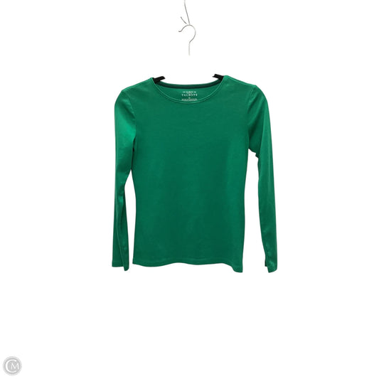 Top Long Sleeve Basic By Talbots In Green, Size: Xs