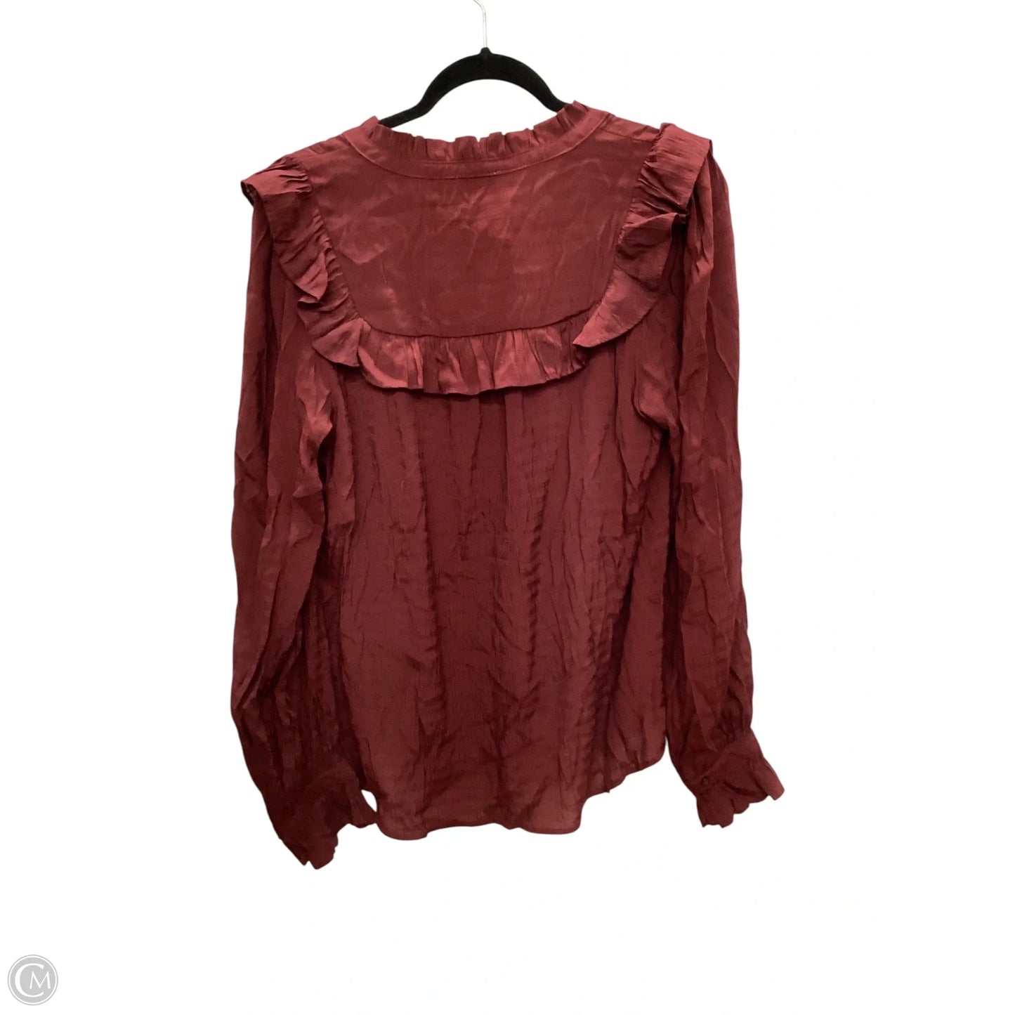 Top Long Sleeve By Wonderly In Red, Size: Xl