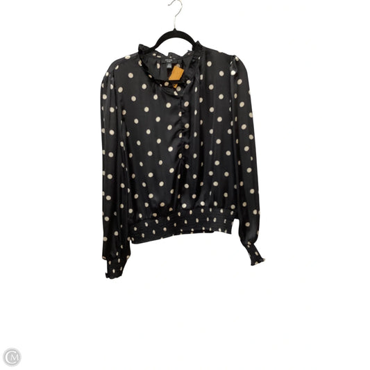 Top Long Sleeve Basic By Clothes Mentor In Polkadot Pattern, Size: Xl
