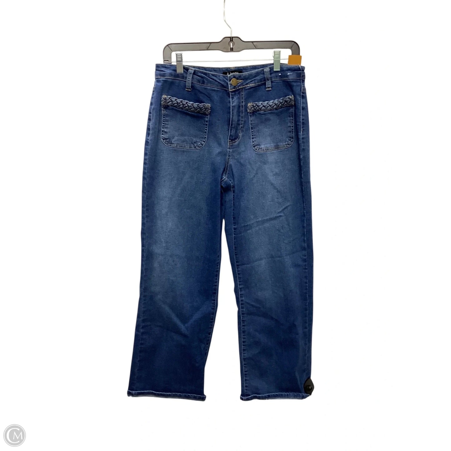 Jeans Wide Leg By Clothes Mentor In Blue Denim, Size: 10