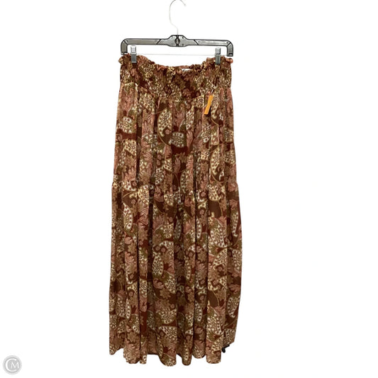 Skirt Maxi By Mittoshop In Orange, Size: L