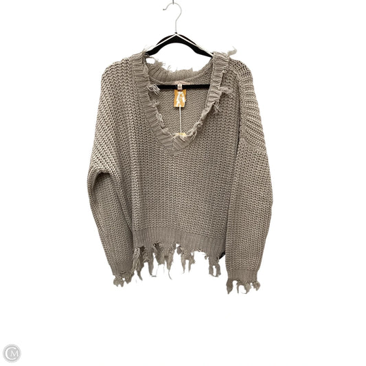 Sweater By Love Tree In Tan, Size: M