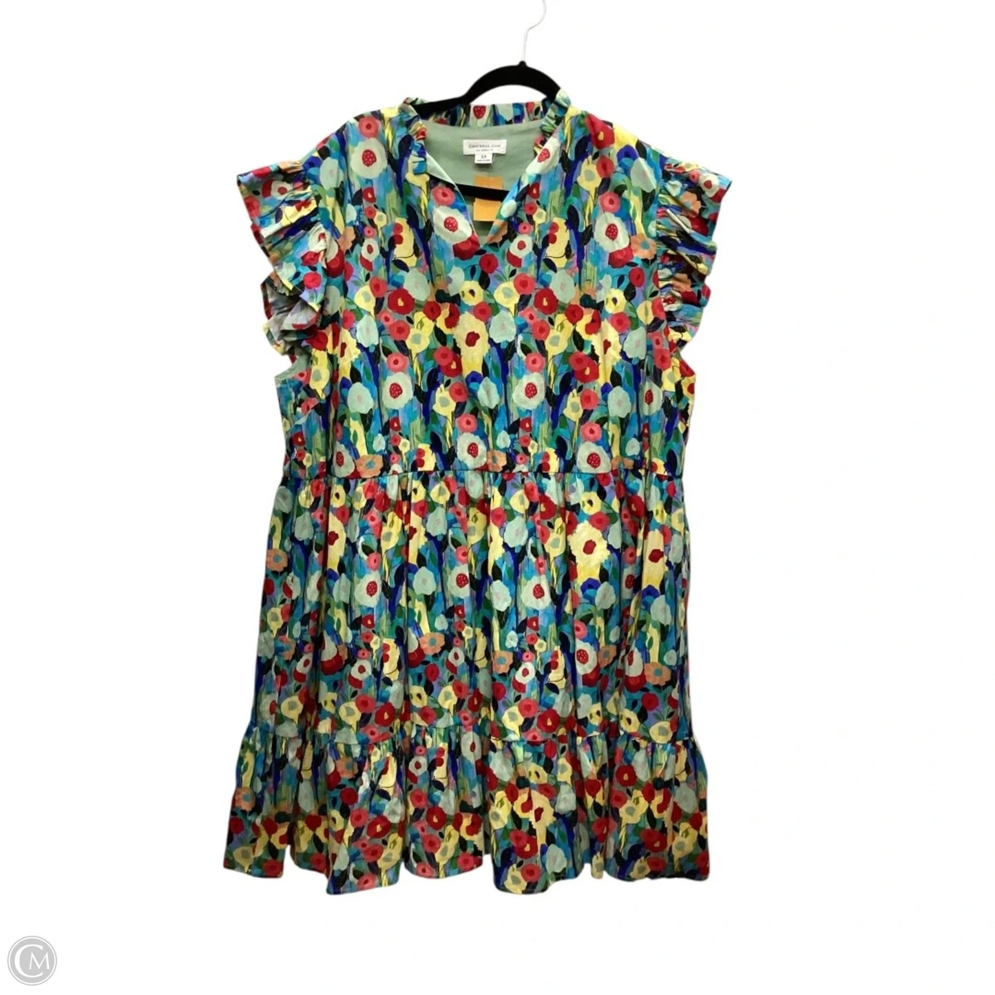 Dress Casual Short By Chicsoul In Multi-colored, Size: 3x