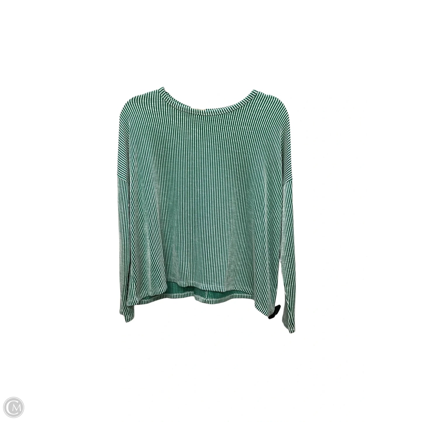 Top Long Sleeve By Zenana In Green, Size: S