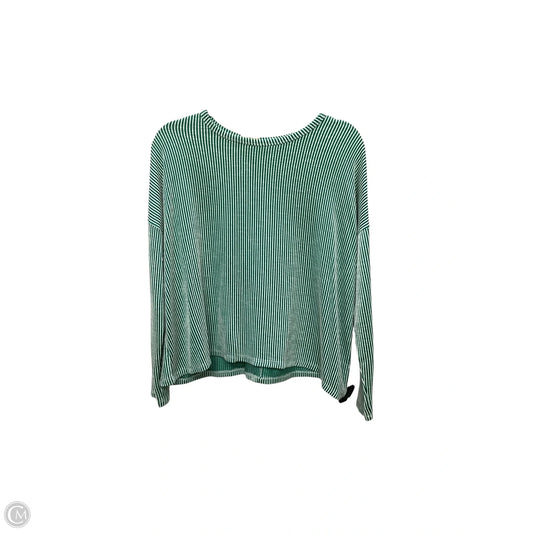 Top Long Sleeve By Zenana In Green, Size: S