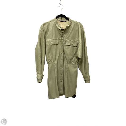 Dress Casual Short By Zara In Green, Size: M