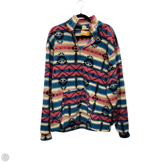 Jacket Faux Fur & Sherpa By Clothes Mentor In Multi-colored, Size: 2x