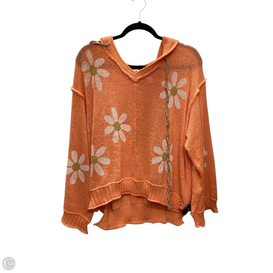 Top Long Sleeve By Pol In Orange, Size: L
