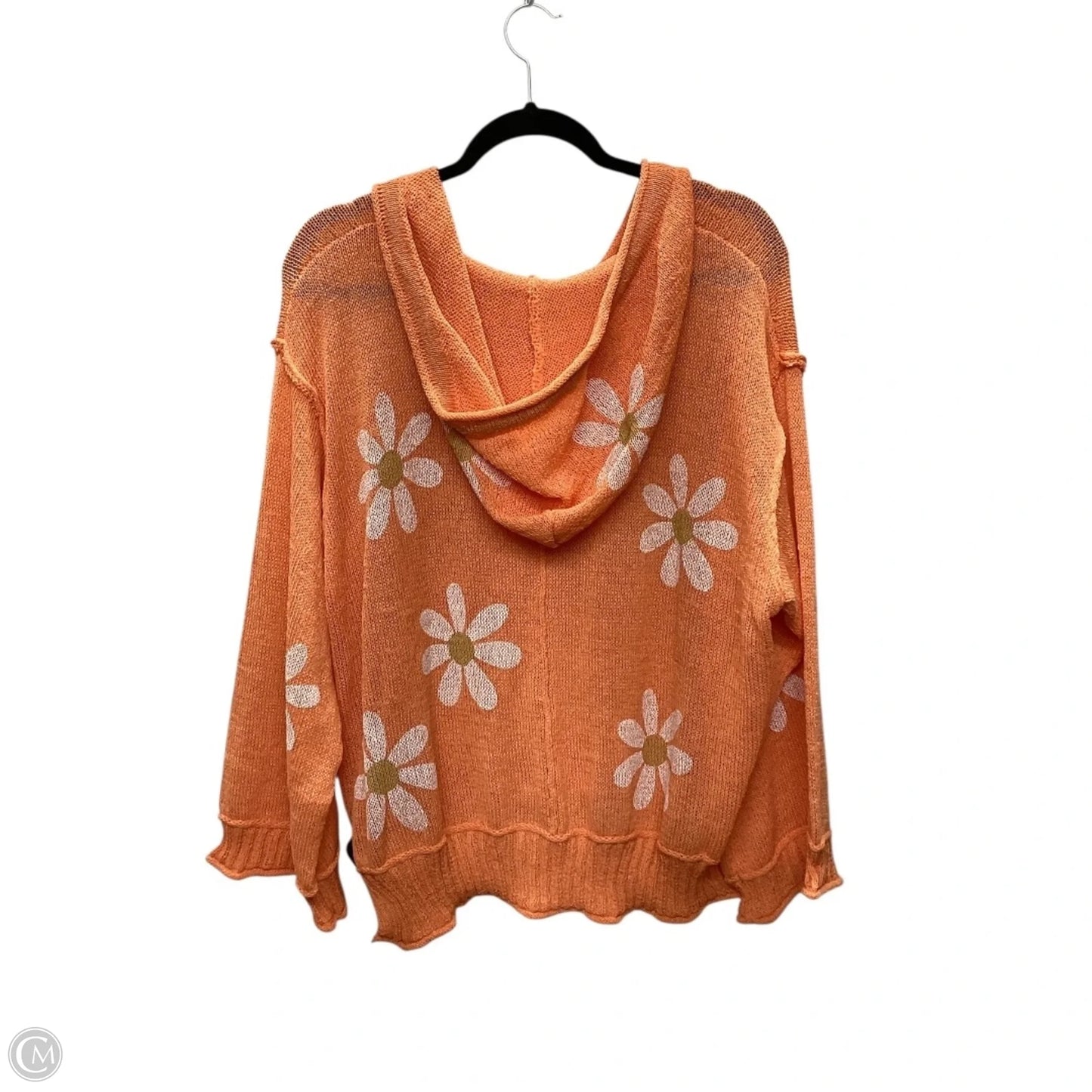 Top Long Sleeve By Pol In Orange, Size: L