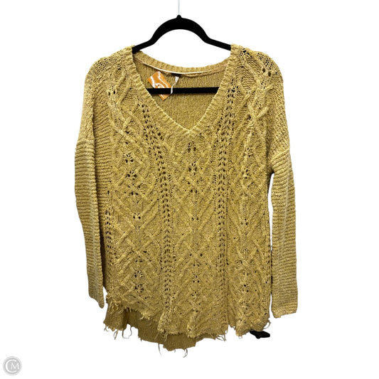 Sweater By Free People In Yellow, Size: M