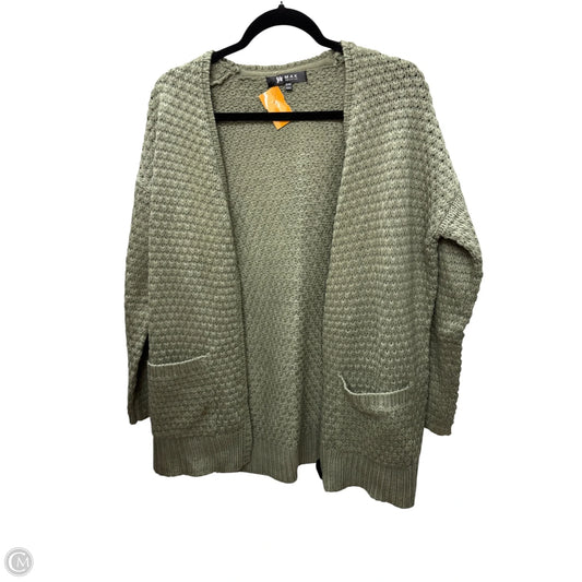 Sweater Cardigan By Clothes Mentor In Green, Size: M
