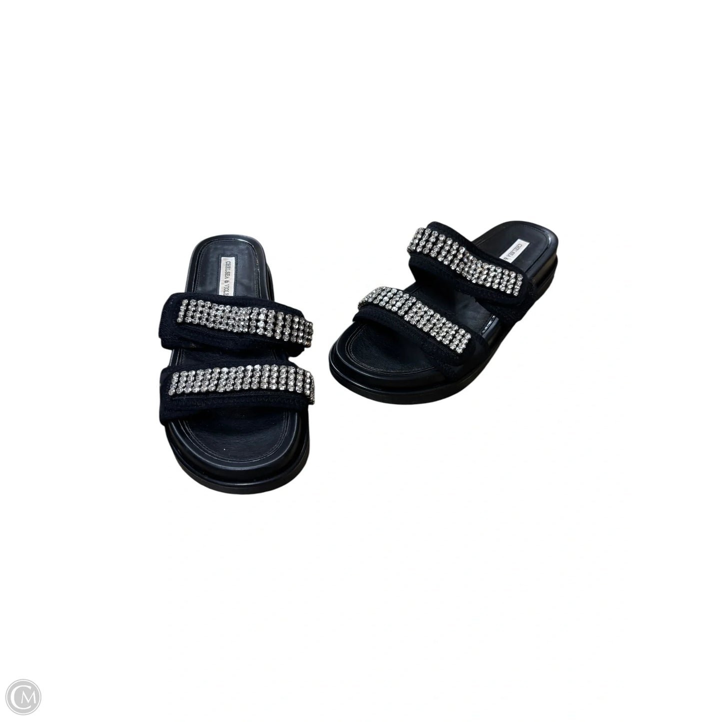 Sandals Flats By Chelsea And Violet In Black, Size: 8