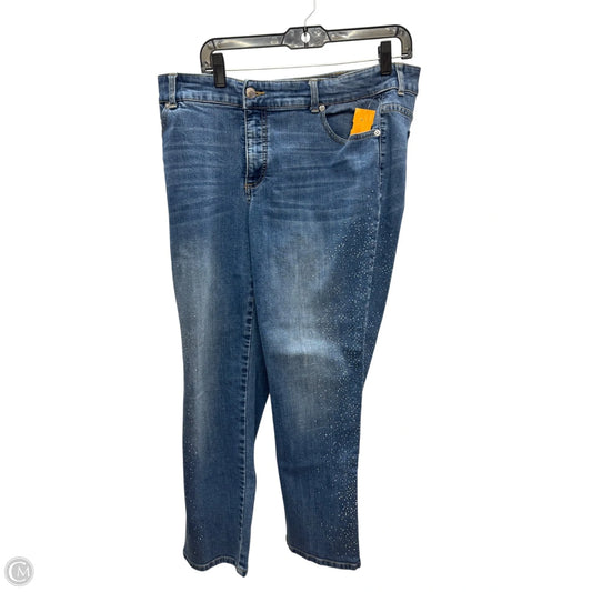 Jeans Skinny By Chicos In Blue Denim, Size: L