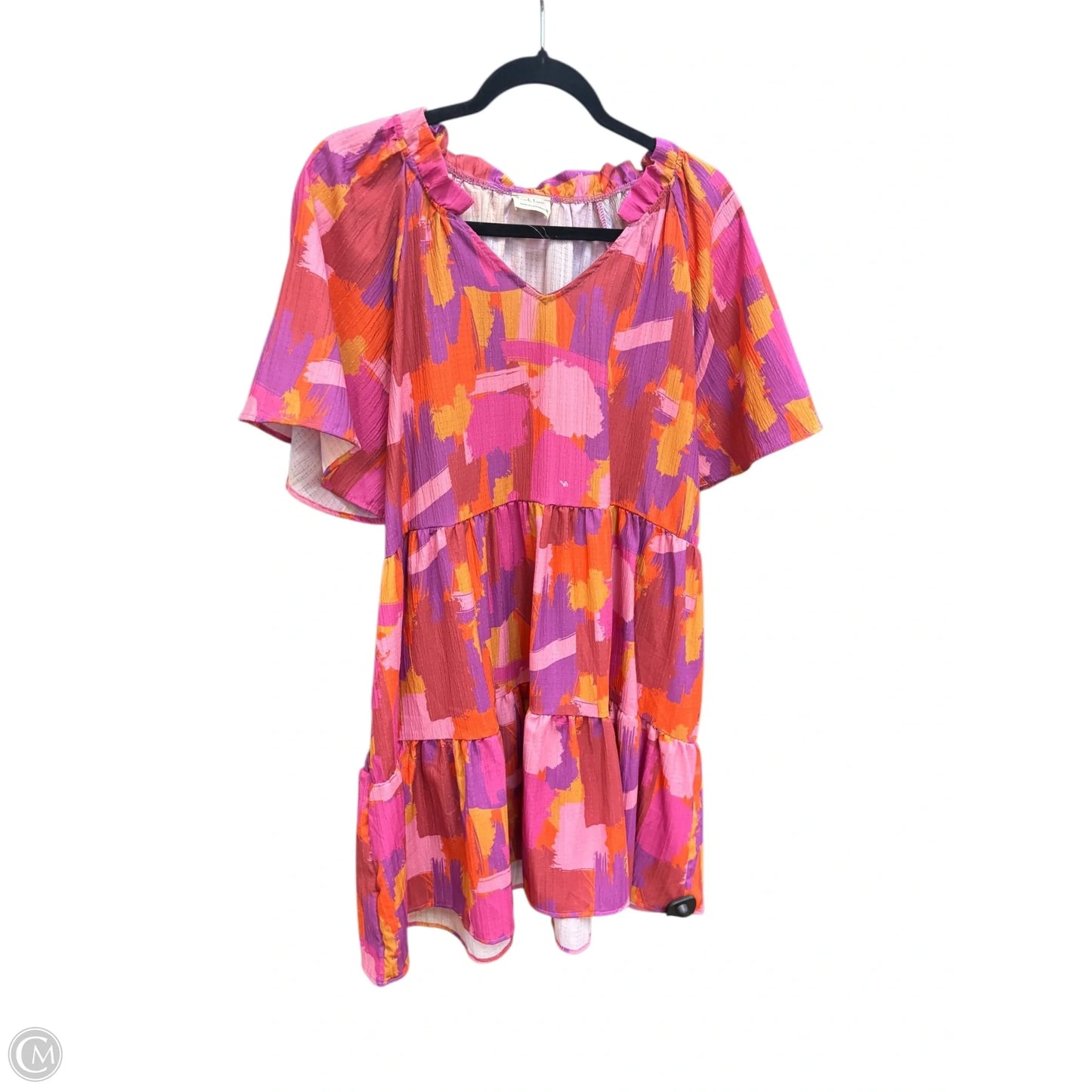 Dress Casual Short By Peach Love Cream California In Purple, Size: M