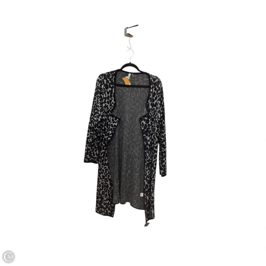 Cardigan By Ny Collection In Animal Print, Size: M