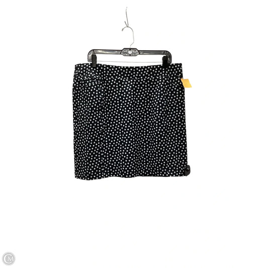 Skirt Mini & Short By Chicos In Polkadot Pattern, Size: Xl