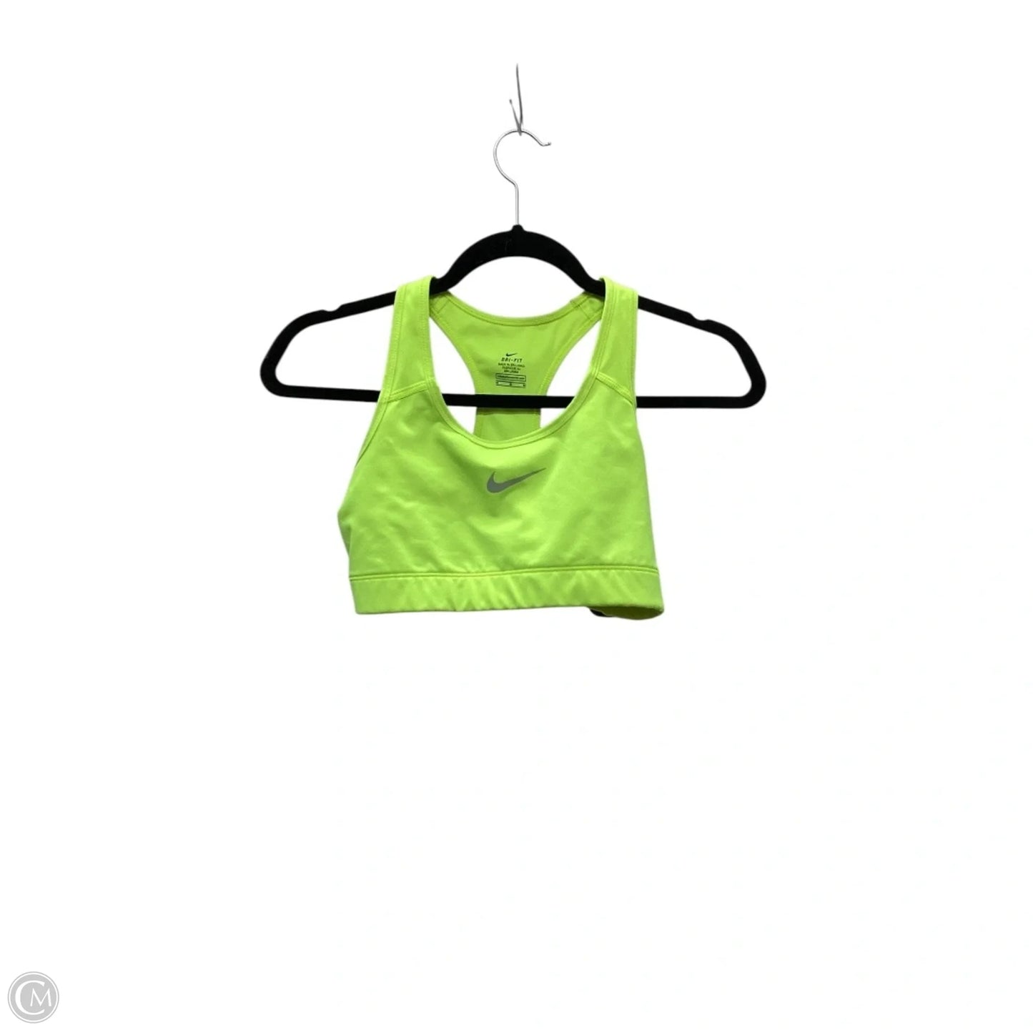 Athletic Bra By Nike Apparel In Yellow, Size: M