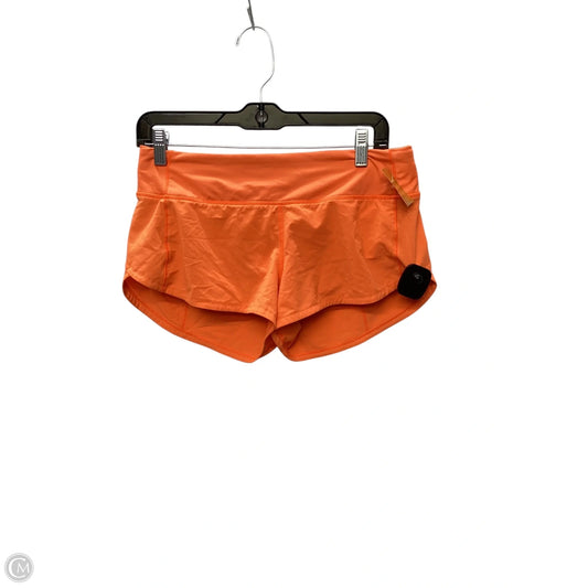 Athletic Shorts By Lululemon In Orange, Size: 6