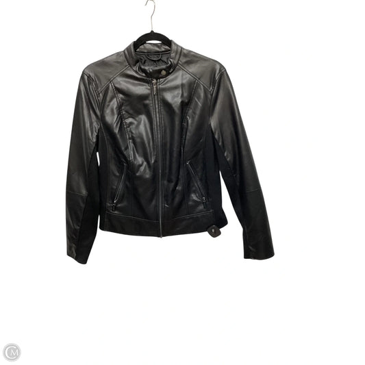 Jacket Moto By Kenneth Cole In Black, Size: S