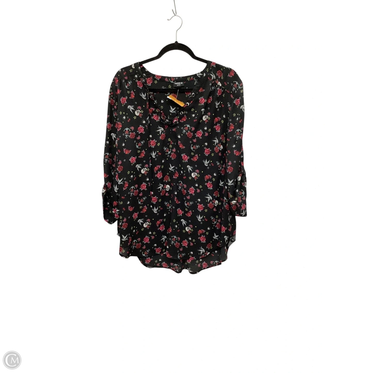 Top Long Sleeve By Torrid In Black, Size: 2x